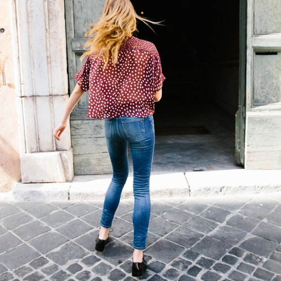 Madewell 9" High Riser Skinny Jeans Dayton Wash Size 24 - Picture 3 of 14